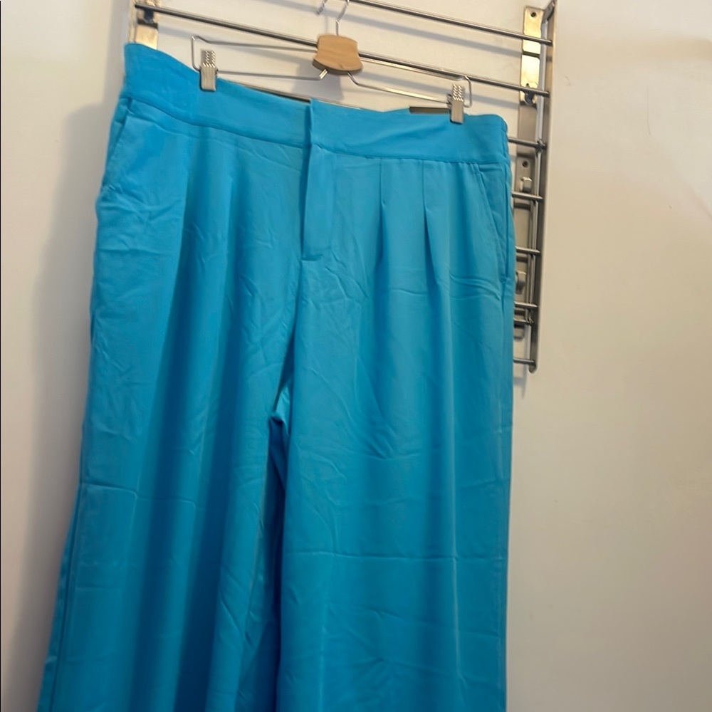 Torrid Sky Blue Wide-Leg, Studio Crepe High-Rise Pant